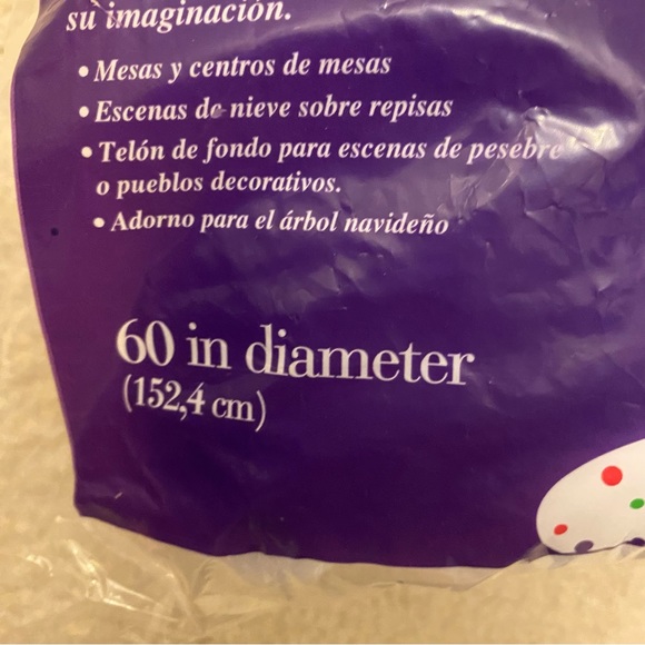 Faux Snow Christmas Tree Skirt - Picture 4 of 5